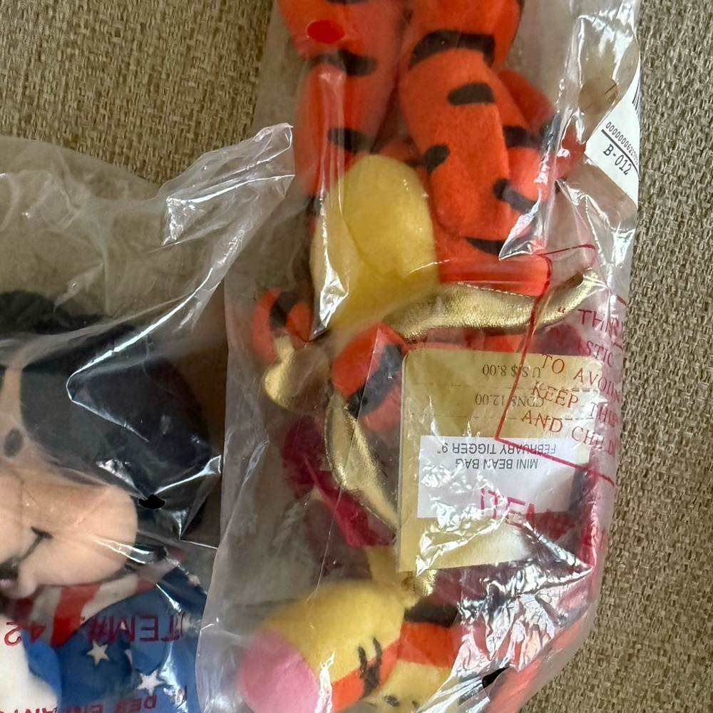 Plush Tiger Toy - Orange and Yellow